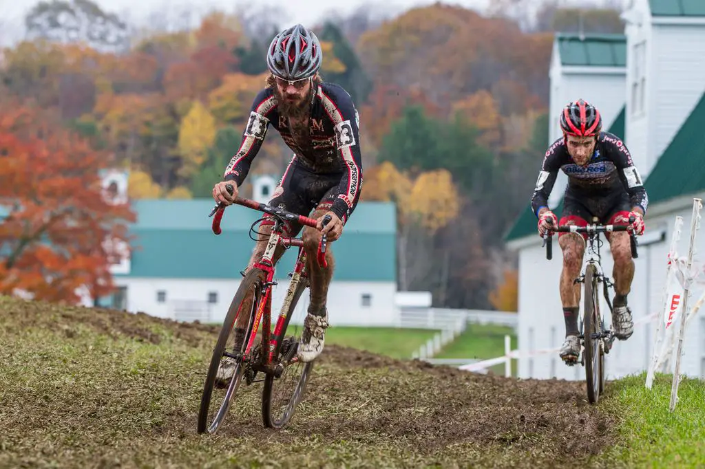 Lindine chased on to Timmerman\'s wheel. © Todd Prekaski