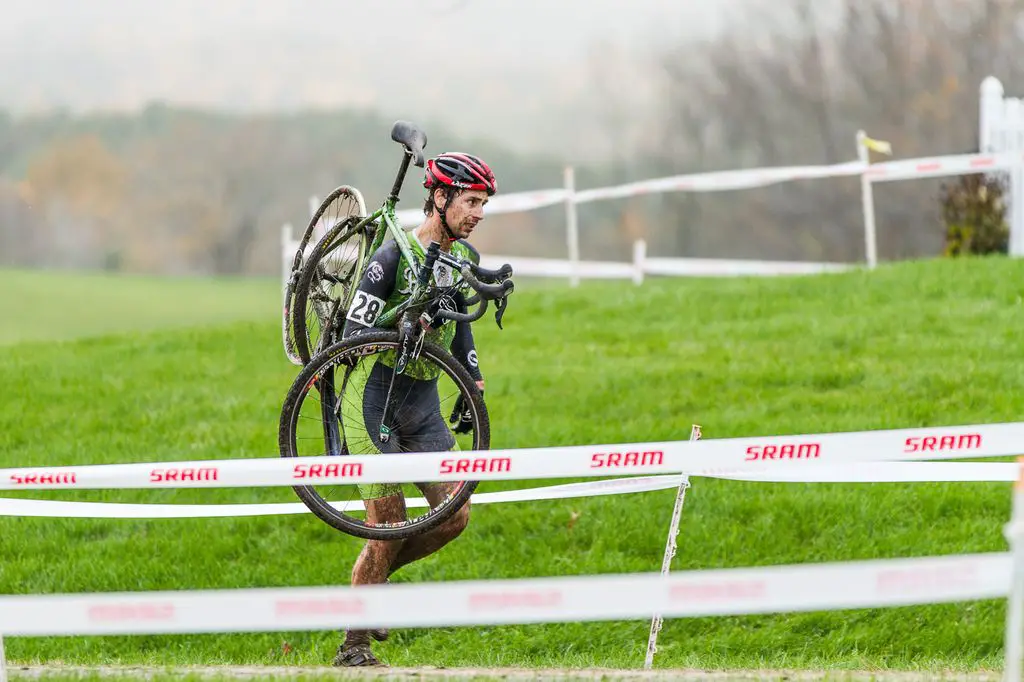 Racers made heavy use of the pit today, the mud and tricky trails causing plenty of mechanical issues. © Todd Prekaski