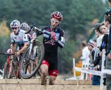 Lindine and Durrin at the barriers on the first lap. © Todd Prekaski