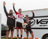 The Elite Men's podium: Favata, Timmerman, and Lindine . © Todd Prekaski