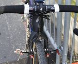 Arley Kemmerer prefers Ritchey Logic Pro handlebars despite plenty of Specialized options. © Cyclocross Magazine