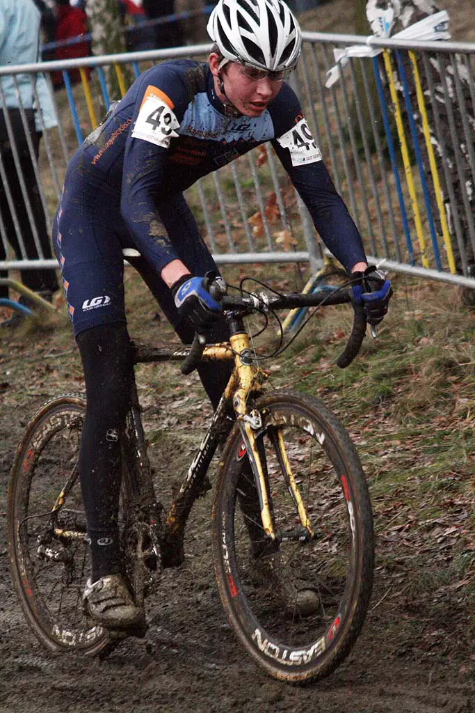 Joseph Dombroski navigates the mud ? Bart Hazen