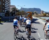 Jonas trailing the gang on a BABOCO group training ride © Christine Vardaros