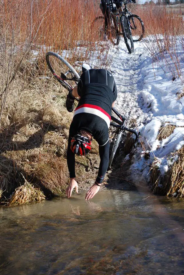 Several riders including the author took dives into the river. ? Laura Valaer