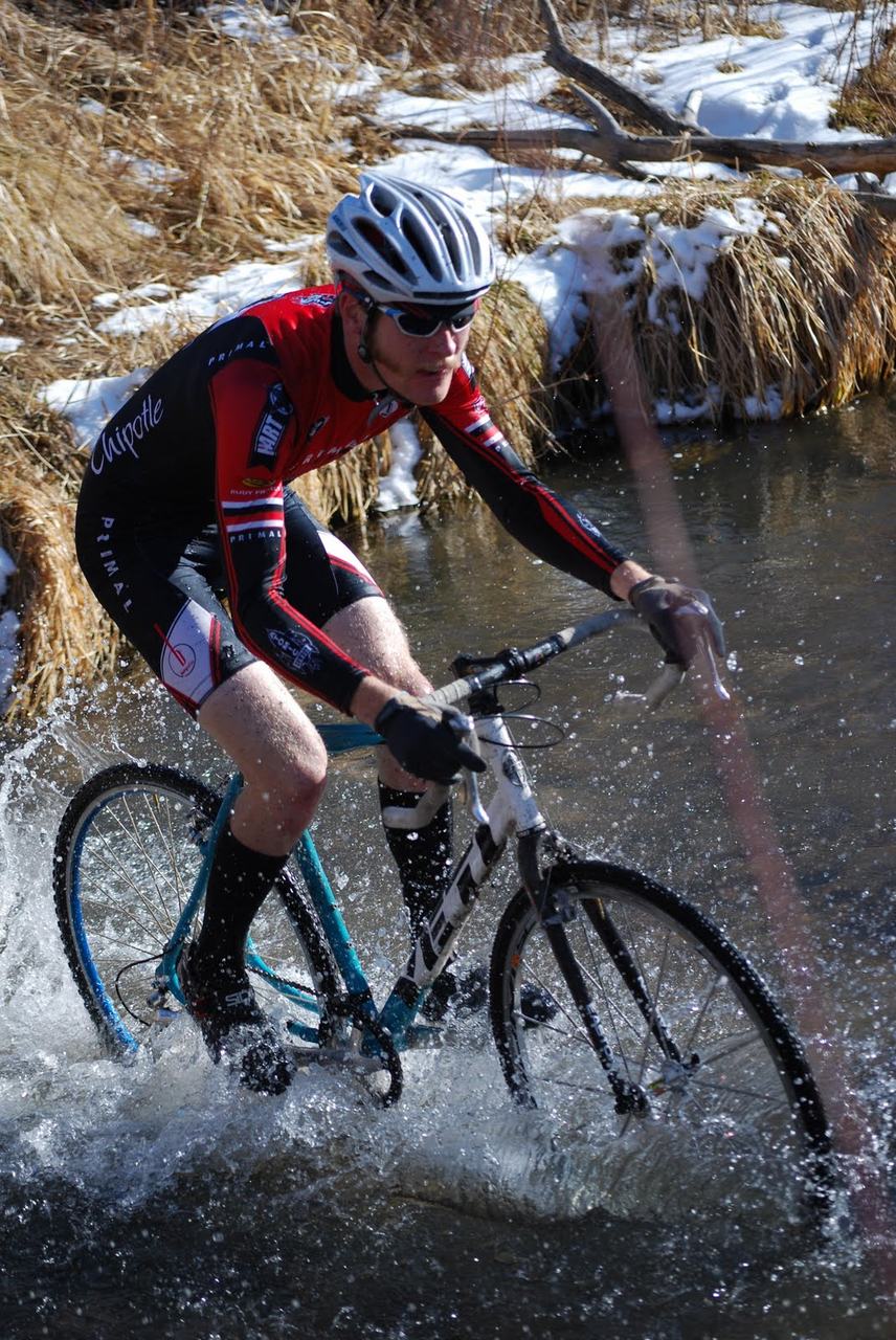 Garret crossing the river. ? Laura Valaer