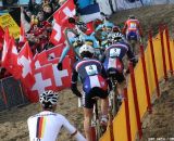 Up the hill at Junior Men at 2012 Worlds © Bart Hazen