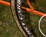 Bart Wellens' Ridley X-Night cyclocross bike as ridden at CrossVegas featured borrowed, older Ritchey WCS carbon 38mm tubular wheels. © Cyclocross Magazine