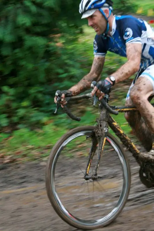 Gallagher on the descent © Dave Roth