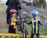 Future crossers perfecting their barrier technique.Bay Area Cyclocross © Vantage Velo