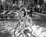 Chris McGovern churns up the sand while blocking for Snead. ?Cyclocross Magazine