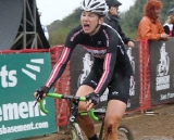 Haskell survives the course, a crash and Barnholt's chase to win and take the leader's jersey. © Cyclocross Magazine Haskell survives the course, a crash and Barnholt's chase to win and take the leader's jersey. © Cyclocross Magazine