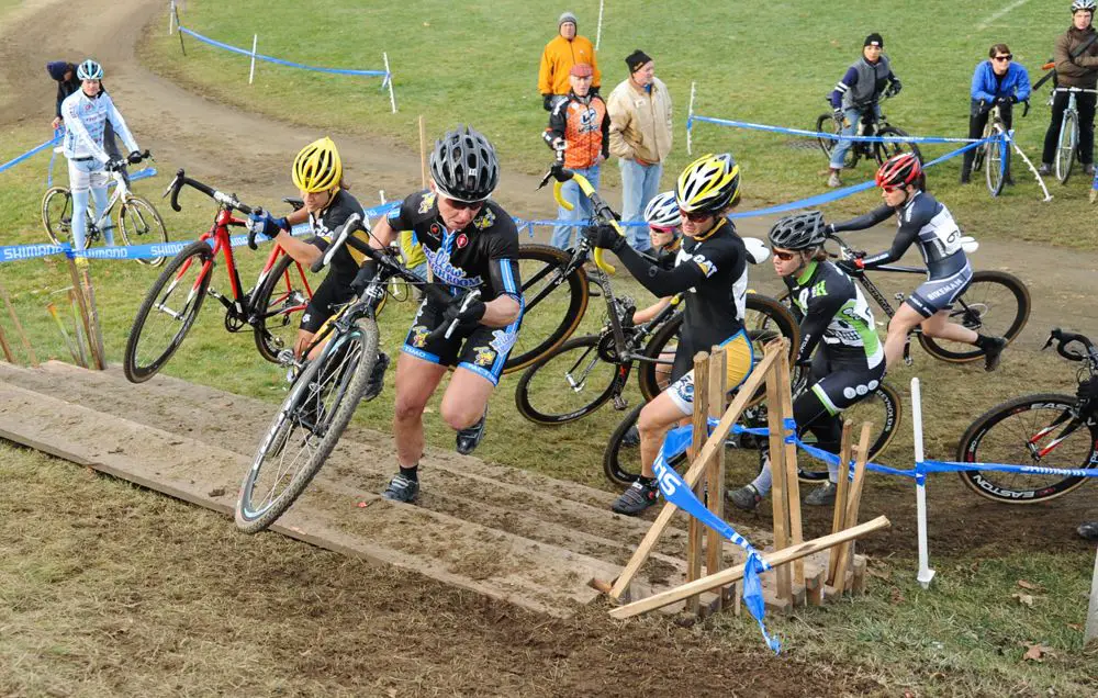 Van Gilder leads the group up the stairs. © Natalia Boltukhova | Pedal Power Photography | 2011