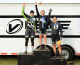 The Women’s Podium (L to R): Annis, Van Gilder, Anthony. © Natalia Boltukhova | Pedal Power Photography | 2011