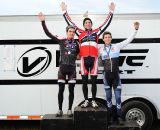 The Men’s Podium (L to R): Gagne, McNicholas, Durrin © Natalia Boltukhova | Pedal Power Photography | 2011