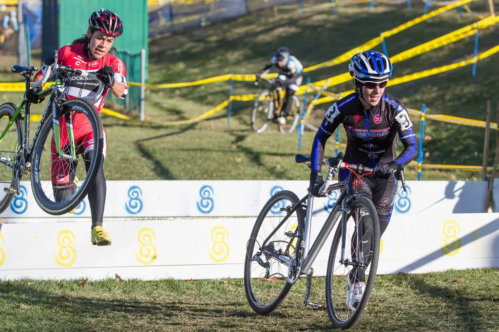 Kemmerer and Anthony on the barriers. © Todd Prekaski