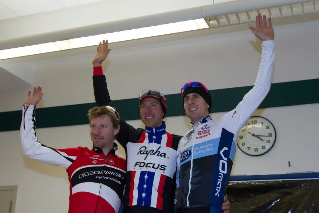 The Elite Men\'s podium: Milne, Powers, Durrin. © Todd Prekaski
