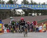 Mike Garrigan sprinted right off the line. © Todd Prekaski