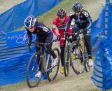 Kemmerer, Van Gilder, and Anthony sprint up a punchy climb, working to bring Anderson back. © Todd Prekaski