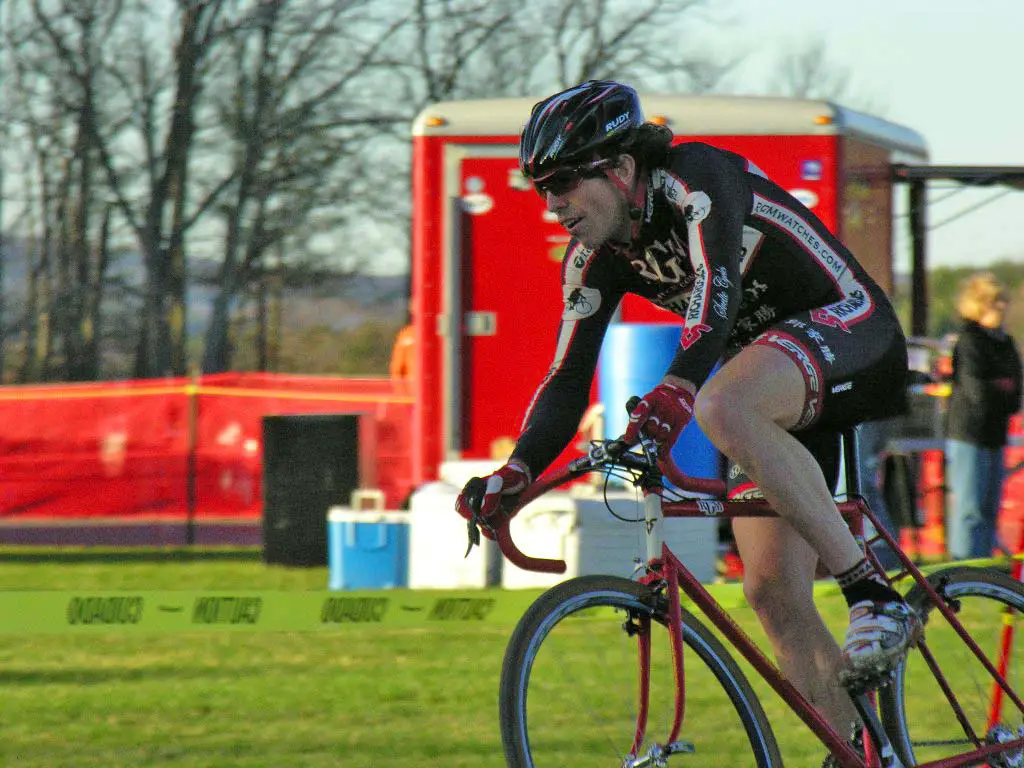 Josh Dillon continues to surprise in the the elite men's race. Baystate Cyclocross, Day 1. ? Paul Weiss  