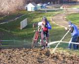 Dan Timmerman leads lap 1. Baystate Cyclocross, Day 1. ? Paul Weiss    