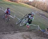 Powers and Timmerman over the Horse Vault. Baystate Cyclocross, Day 1. ? Paul Weiss 