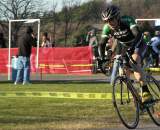 Mike Broderick rips the gravel track with the elite men. Baystate Cyclocross, Day 1. ? Paul Weiss        