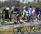 Nathaniel Ward leads Adam Myerson and Luke Keough. Baystate Cyclocross, Day 1. ? Paul Weiss    