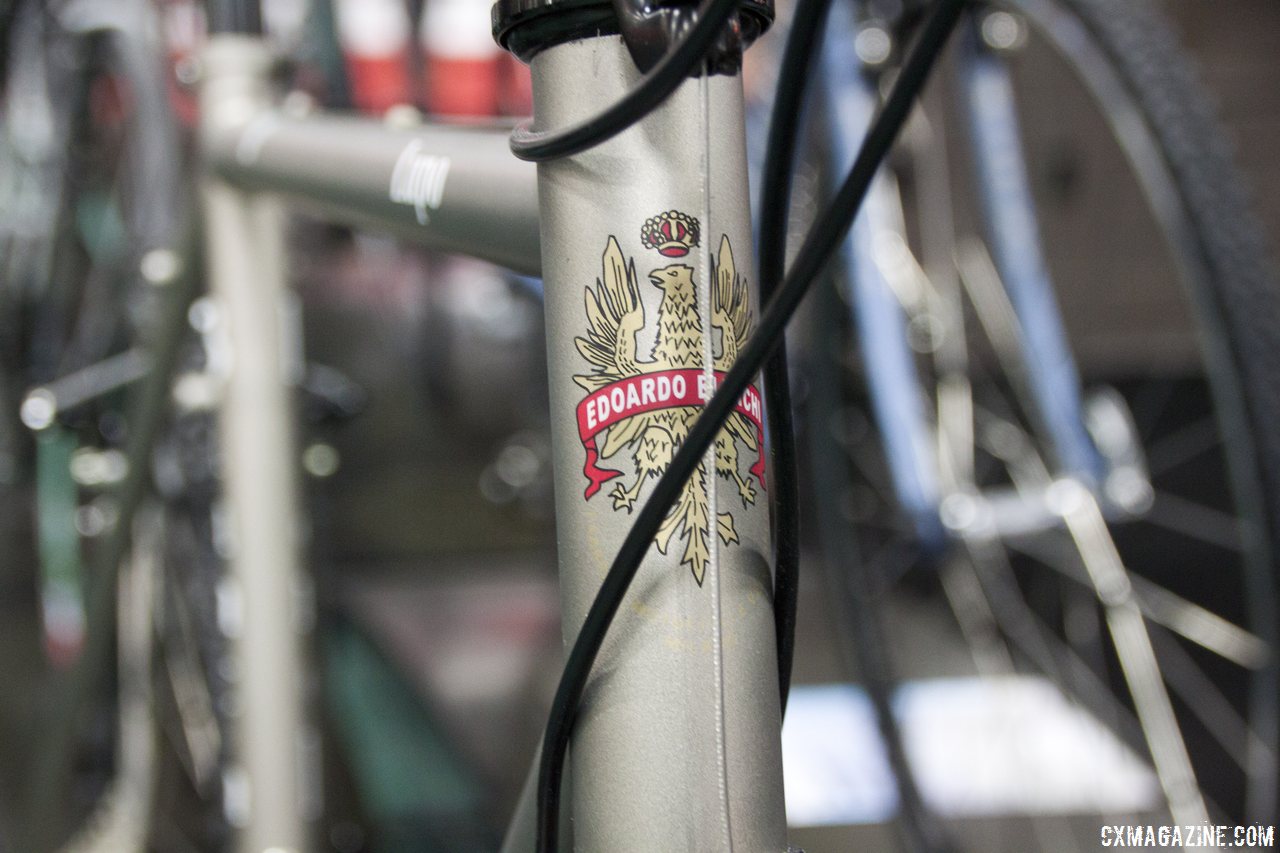 The Lupo boasts the same steel frame as the Volpe with a more affordable build. Bianchi 2014 Lupo. © Cyclocross Magazine