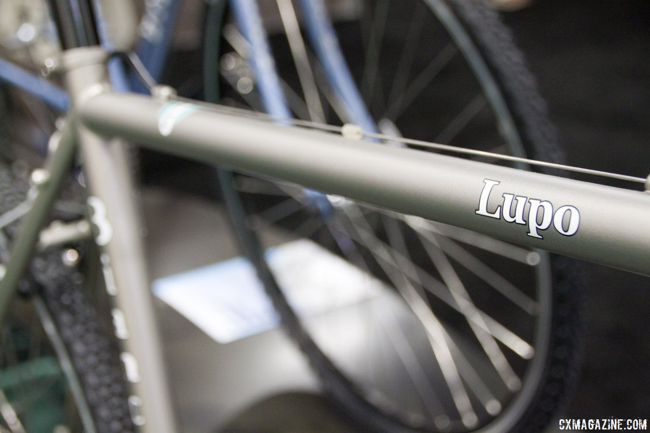 It looks titanium but it's below the Lupo. Bianchi 2014 Lupo. © Cyclocross Magazine