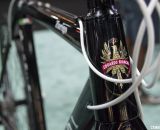 A handsome logo on a tapered head tube. Bianchi 2014 Zurigo. © Cyclocross Magazine