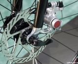 Avid BB5 mechanical disc brakes on the Bianchi 2014 Zurigo. © Cyclocross Magazine