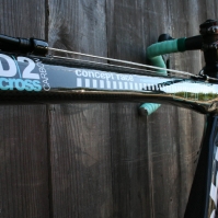 Flattened top tube on the Bianchi D2 Cross Concept Race