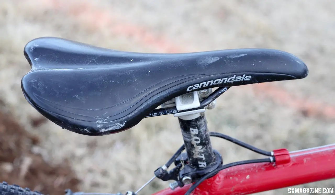 A Cannondale Synapse saddle and Bontrager zero offset seatpost are used. © Cyclocross Magazine