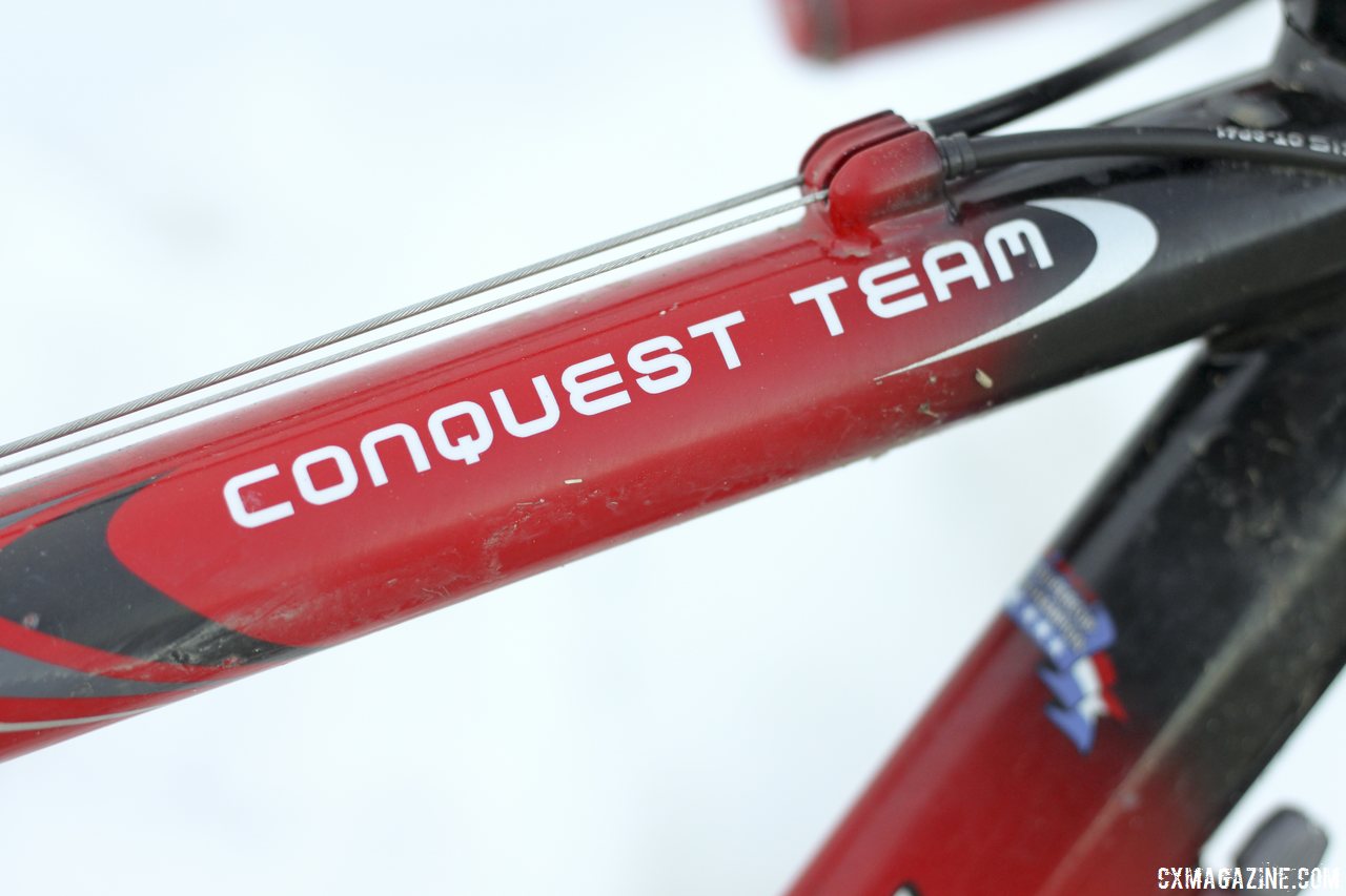 The Conquest Team has gone through several iterations over the years and is still the flagship cyclocross bike in Redline\'s lineup. © Cyclocross Magazine