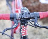 Tektro top mount brake levers add versatility to hand positioning. © Cyclocross Magazine