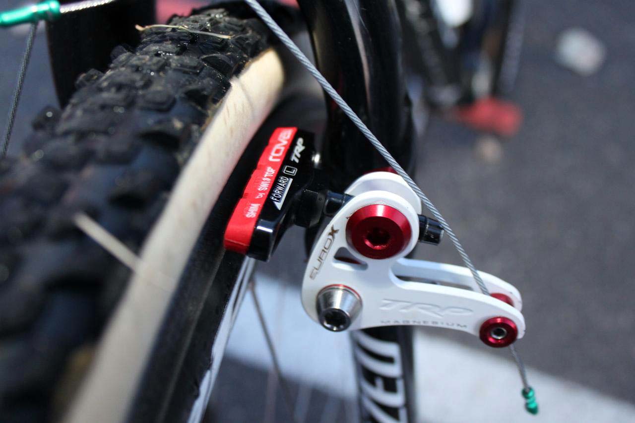 Wells prefers the Specialized Roval brake pads. ? Cyclocross Magazine
