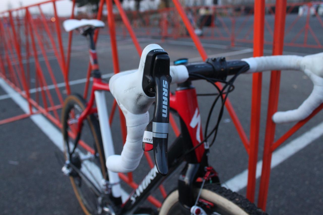 SRAM Red DoubleTap levers are a popular choice among cross riders. ? Cyclocross Magazine