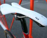 Specialized Body Geometry saddles come in different widths, Wells is a 143, to maximize comfort. ? Cyclocross Magazine