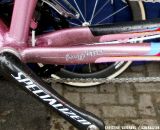 Bunny Hopper: While Stybar is not as famous as Nys for hopping the barriers, his chainstays allude to his skill in doing so. ©Christine Vardaros Bunny Hopper: While Stybar is not as famous as Nys for hopping the barriers, his chainstays allude to his skill in doing so. ©Christine Vardaros