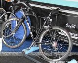 Stybar also has this stealth black, pump-equipped Crux for riding the rollers and spinning on the road. ©Thomas van Bracht