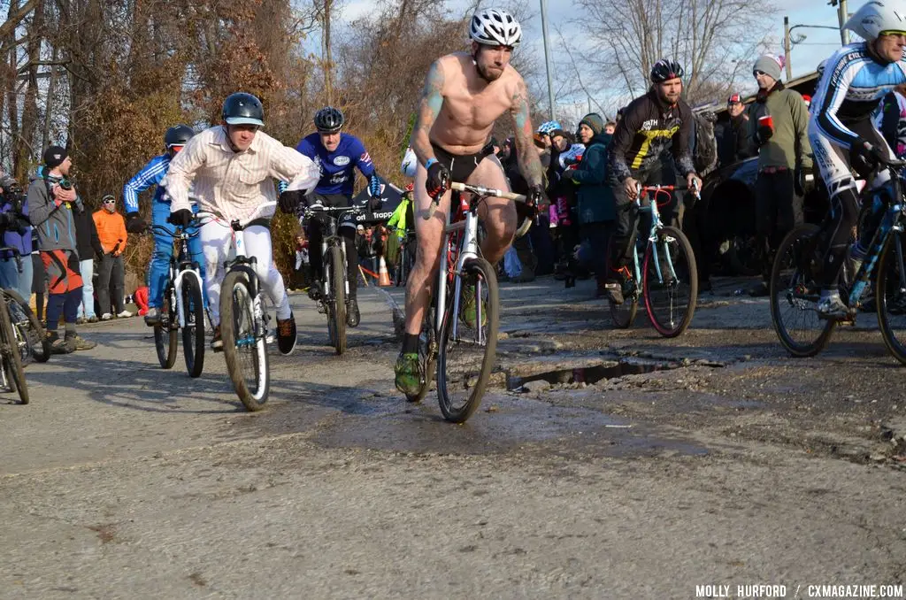 A little chilly at Bilenky Junkyard Cross. Â© Cyclocross Magazine