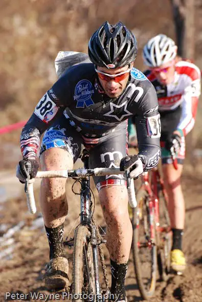 Brice Mickiewicz of Maifa Racing powers through the mud.? Peter Wayne