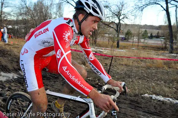 Joachim Parbo of CCV Leopard Cycles starts his three week stay in Colorado with the Blue Sky Cup. ? Peter Wayne