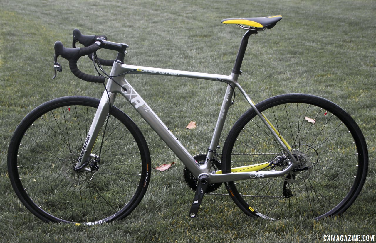 Boardman Bikes\' $3600 CXR 9.2 cyclocross bike with SRAM Force is 0.1 lb lighter than the 9.4. © Cyclocross Magazine