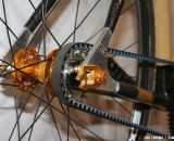 The drive-side dropout is removable to allow changing of the belt. ©Cyclocross Magazine