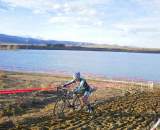 Jeremy Powers off the front with Johnson chasing. ? Craig Randall