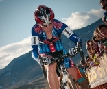 Katie Compton on her way to a crushing win at Boulder Cup 2009. ? Dejan Smaic / sportifimages.com