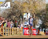 Katie Compton celebrates her victory. © 2011 Jody Grigg