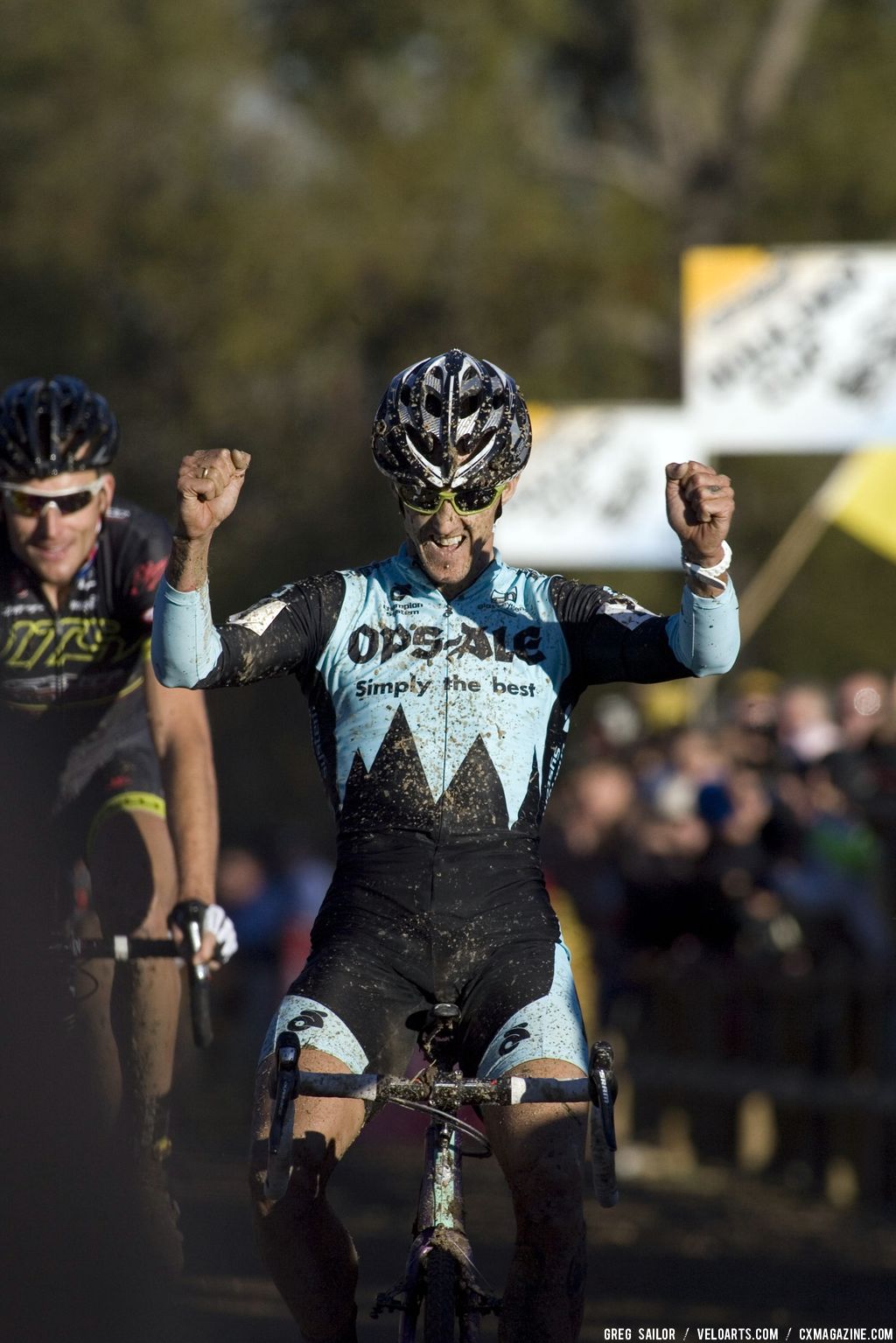 Men\'s Elite Race winner Ben Berden of team OPS - Capital Ale - Clement,  crosses the finish line. © Greg Sailor - VeloArts.com