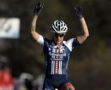 Elite Women's race winner Katie Compton comes across the finish line. © Greg Sailor - VeloArts.com